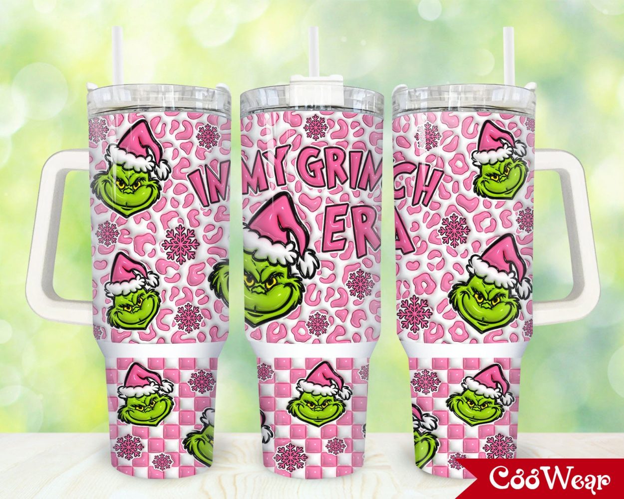 The Grinch Movies Custom Stanley Quencher 40Oz Stainless Steel Tumbler With Handle