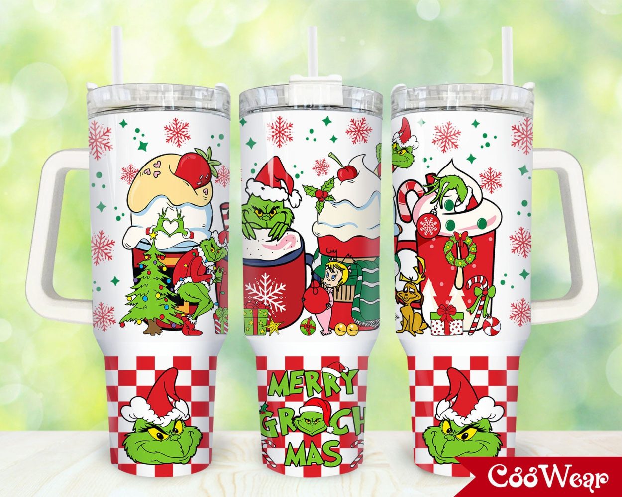 The Grinch Movies Custom Stanley Quencher 40Oz Stainless Steel Tumbler With Handle