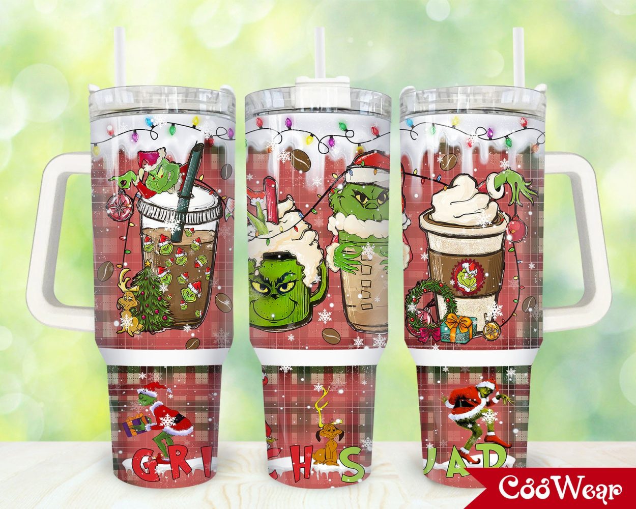 The Grinch Movies Custom Stanley Quencher 40Oz Stainless Steel Tumbler With Handle