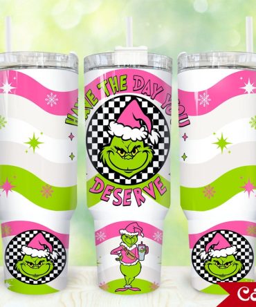 The Grinch Movies Custom Stanley Quencher 40Oz Stainless Steel Tumbler With Handle