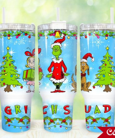 The Grinch Movies Custom Stanley Quencher 40Oz Stainless Steel Tumbler With Handle
