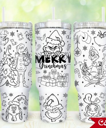 The Grinch Movies Custom Stanley Quencher 40Oz Stainless Steel Tumbler With Handle