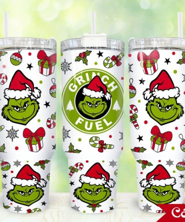 The Grinch Movies Custom Stanley Quencher 40Oz Stainless Steel Tumbler With Handle