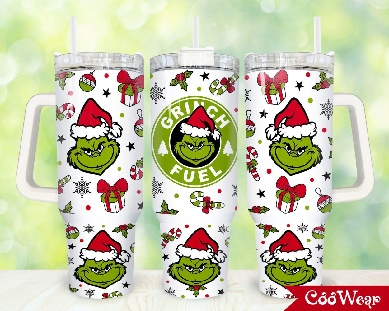 The Grinch Movies Custom Stanley Quencher 40Oz Stainless Steel Tumbler With Handle