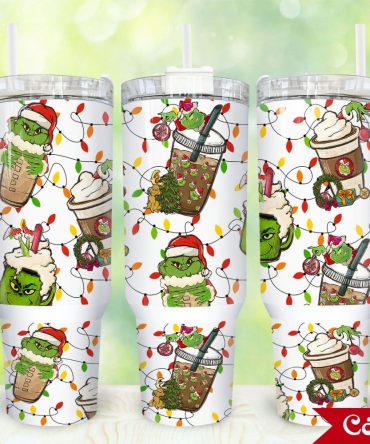 The Grinch Movies Custom Stanley Quencher 40Oz Stainless Steel Tumbler With Handle
