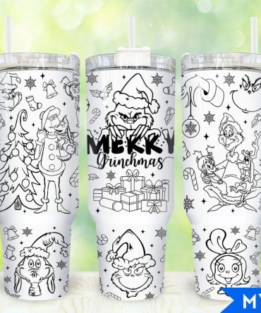 The Grinch Movies Custom Stanley Quencher 40Oz Stainless Steel Tumbler With Handle
