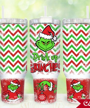 The Grinch Movies Custom Stanley Quencher 40Oz Stainless Steel Tumbler With Handle