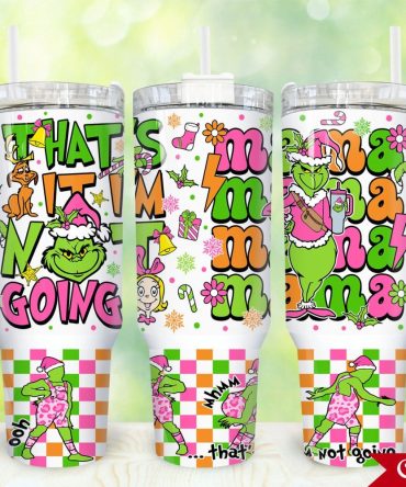 The Grinch Movies Custom Stanley Quencher 40Oz Stainless Steel Tumbler With Handle