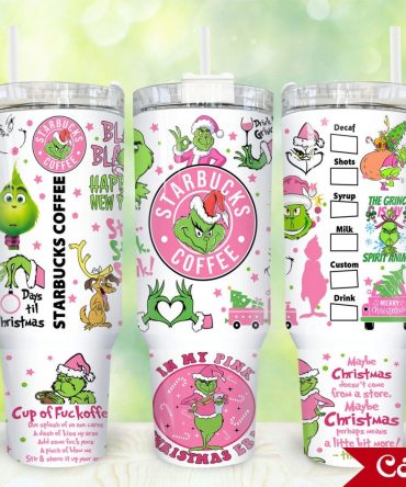 The Grinch Movies Custom Stanley Quencher 40Oz Stainless Steel Tumbler With Handle