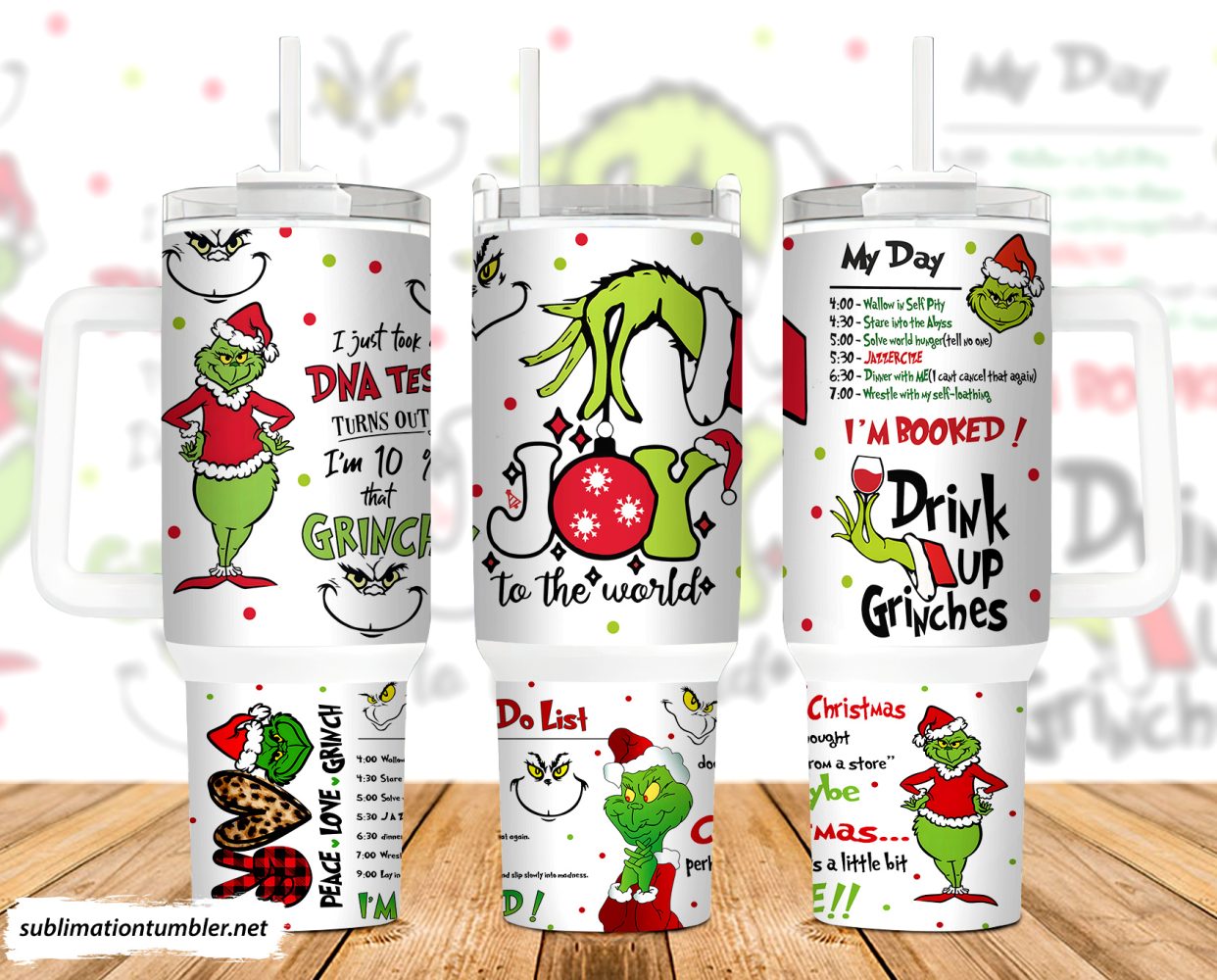 The Grinch Movies Custom Stanley Quencher 40Oz Stainless Steel Tumbler With Handle
