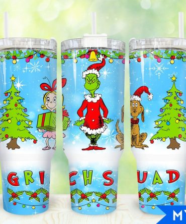 The Grinch Movies Custom Stanley Quencher 40Oz Stainless Steel Tumbler With Handle