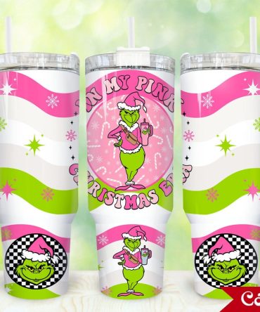 The Grinch Movies Custom Stanley Quencher 40Oz Stainless Steel Tumbler With Handle