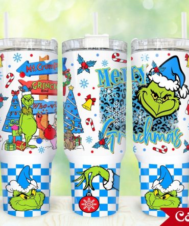 The Grinch Movies Custom Stanley Quencher 40Oz Stainless Steel Tumbler With Handle