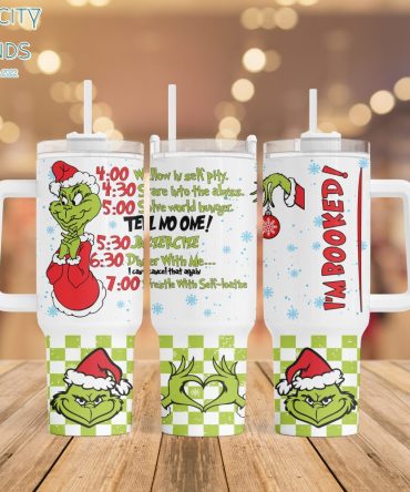 The Grinch Movies Custom Stanley Quencher 40Oz Stainless Steel Tumbler With Handle