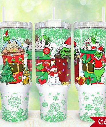 The Grinch Movies Custom Stanley Quencher 40Oz Stainless Steel Tumbler With Handle