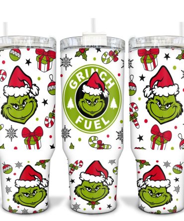 The Grinch Movies Custom Stanley Quencher 40Oz Stainless Steel Tumbler With Handle