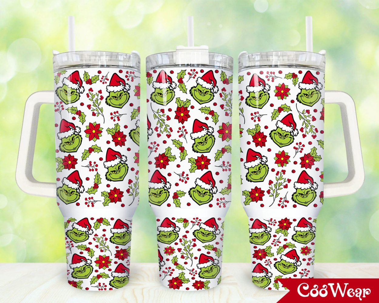 The Grinch Movies Custom Stanley Quencher 40Oz Stainless Steel Tumbler With Handle