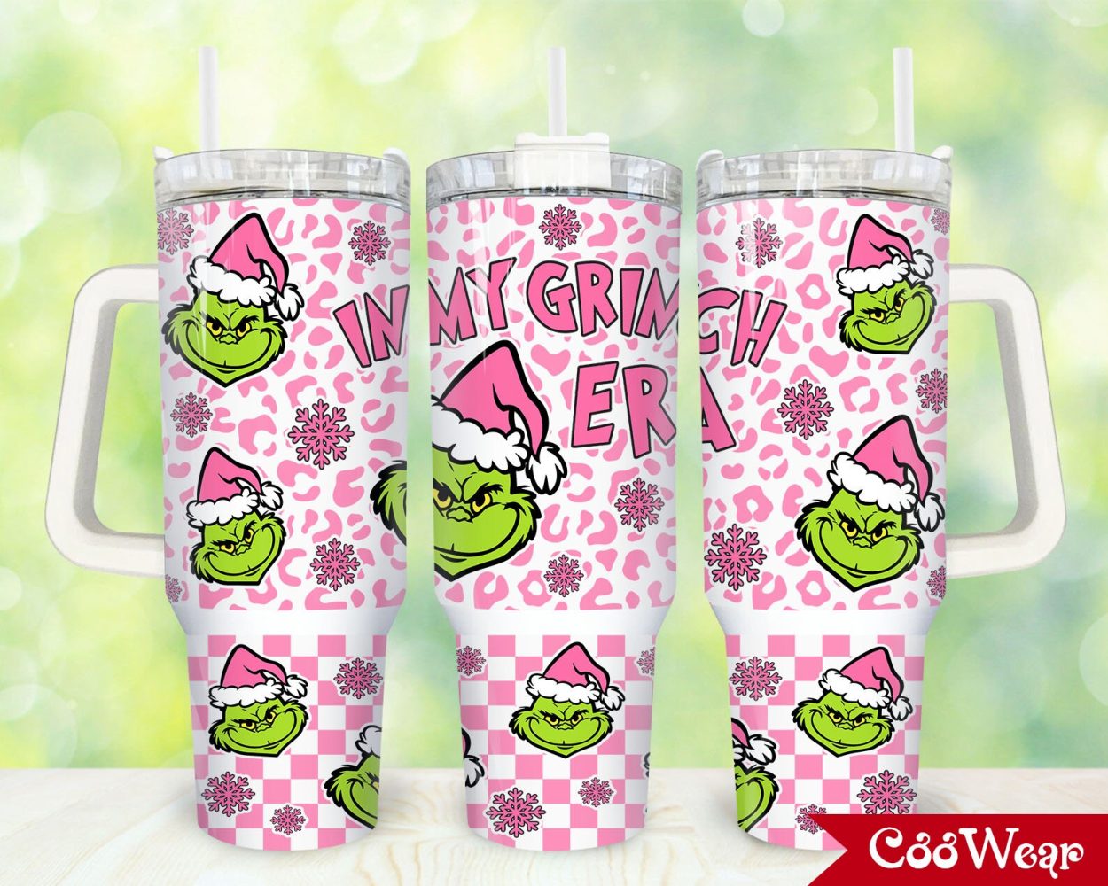 The Grinch Movies Custom Stanley Quencher 40Oz Stainless Steel Tumbler With Handle