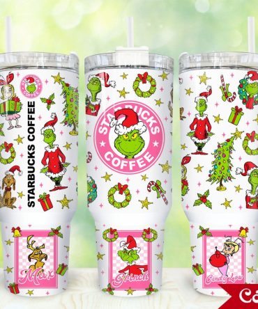 The Grinch Movies Custom Stanley Quencher 40Oz Stainless Steel Tumbler With Handle