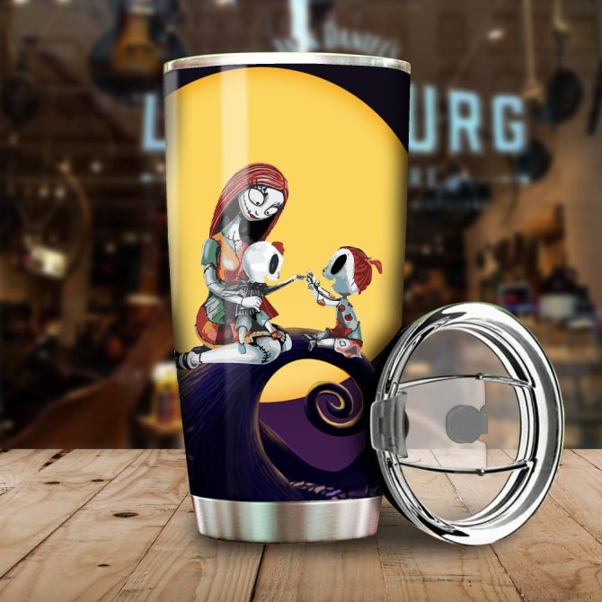 Spooky Family Tumbler - Insulated Stainless Steel Cup With Lid - Perfect Halloween Gift!