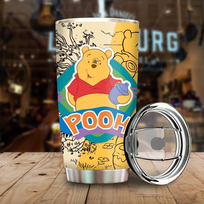 Charming Winnie The Pooh Travel Tumbler – Insulated, Bpa-Free, 20Oz Mug For Hot/Cold Drinks - Image 2