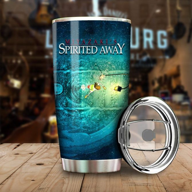 Spirited Away Insulated Travel Tumbler - 20Oz Stainless Steel, Leak-Proof Lid, Keeps Drinks Hot/Cold