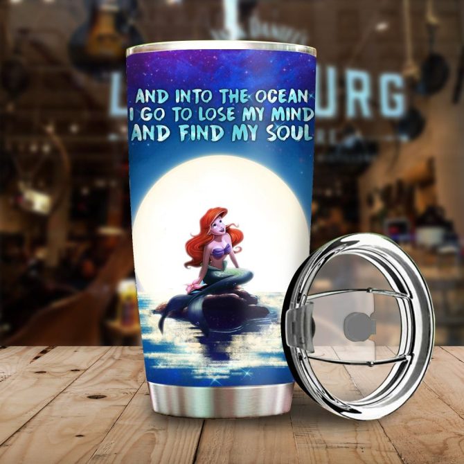 Magical Ocean Mermaid Tumbler - Insulated Travel Mug With Inspirational Quote