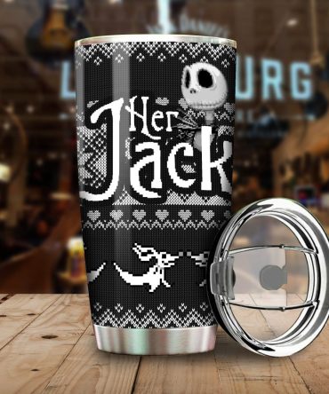 Jack Skellington Inspired Travel Mug - Insulated Tumbler With Lid For Hot & Cold Drinks