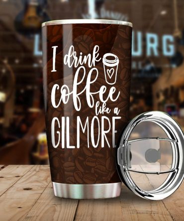 Stylish Coffee Tumbler - 'I Drink Coffee Like A Gilmore' - Travel Mug, Insulated, 20Oz