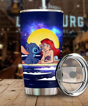 Magical Mermaid & Alien Stainless Steel Tumbler - Insulated Travel Mug With Lid - 20Oz