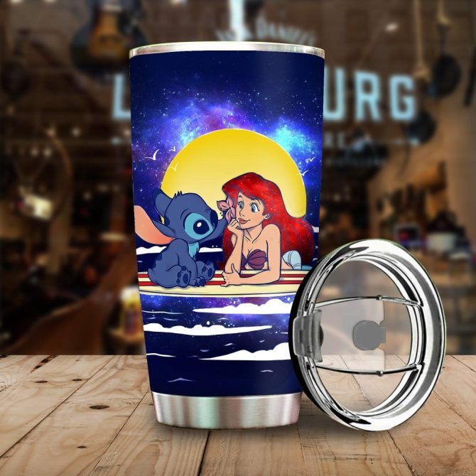Magical Mermaid & Alien Stainless Steel Tumbler - Insulated Travel Mug With Lid - 20Oz