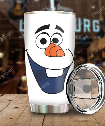 Olaf Tumbler Cup With Lid - 20Oz Insulated Stainless Steel Travel Mug For Kids & Adults