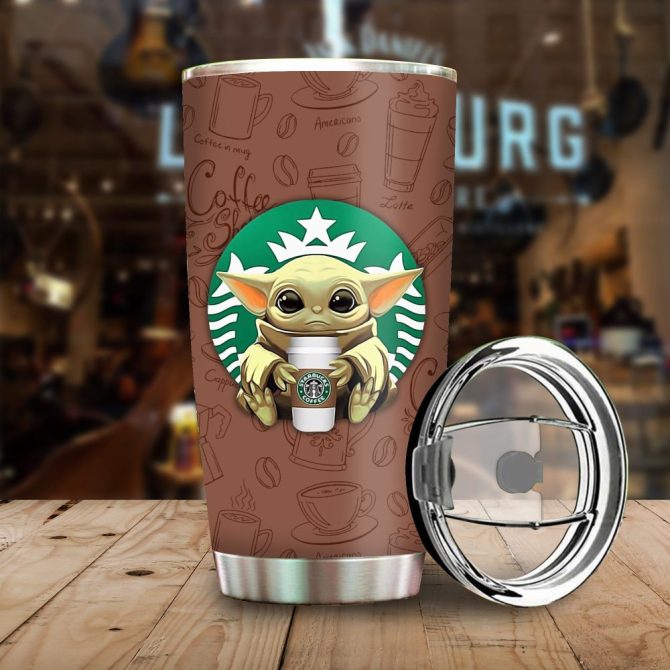Galactic Coffee Tumbler - Cute Alien Design , Insulated , Perfect Gift For Coffee Lovers