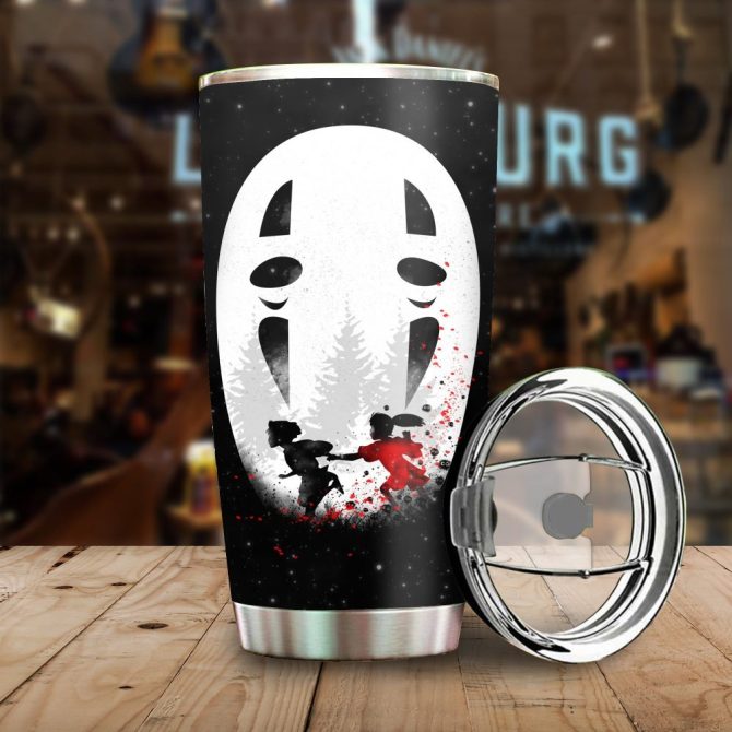 Spirited Away Inspired Tumbler Set - Double Wall Stainless Steel Travel Mugs , Unique Anime Gift - Image 2