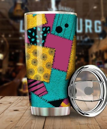 Colorful Abstract Pattern Tumbler With Lid - 20Oz Insulated Stainless Steel Travel Mug