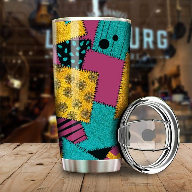 Colorful Abstract Pattern Tumbler With Lid - 20Oz Insulated Stainless Steel Travel Mug