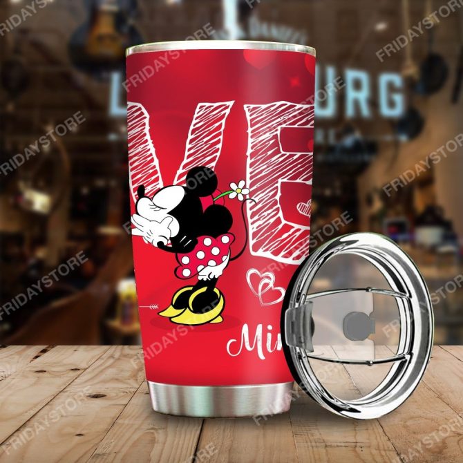 Tumbler Smack Mickey Mouse Couple Tumbler Cup Cute Mickey Mouse Travel Mug