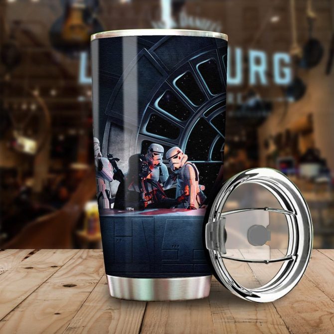 Galactic Empire Stainless Steel Tumbler - Insulated Travel Cup For Sci-Fi Fans - Image 3