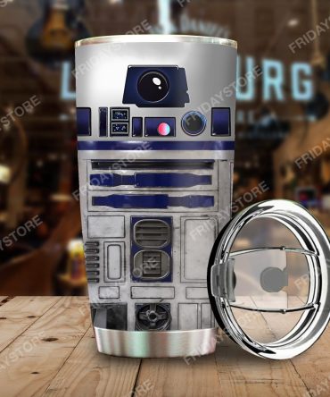 Galaxy Droid Stainless Steel Tumbler With Lid - 20Oz Insulated Travel Mug For Sci-Fi Fans
