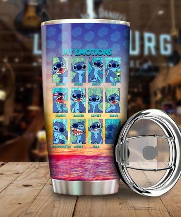 Colorful Emotions Insulated Tumbler Cup With Lid - 20Oz Stainless Steel Travel Mug