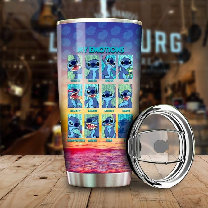Colorful Emotions Insulated Tumbler Cup With Lid - 20Oz Stainless Steel Travel Mug