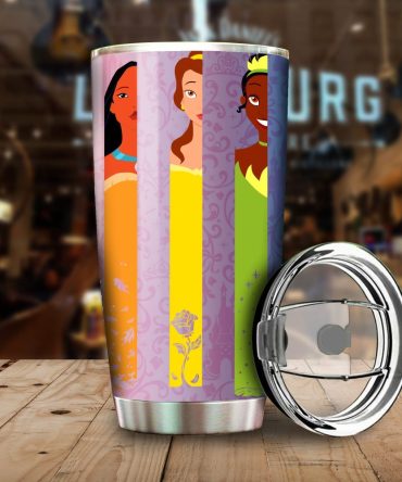 Colorful Princess Stainless Steel Tumbler With Lid - Perfect For Travel & Gifts
