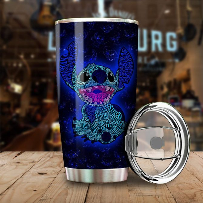 Stitch Themed Insulated Tumbler – 20Oz Stainless Steel Travel Mug With Lid – Cute & Durable Design - Image 2