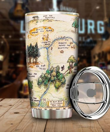 Explore Adventure With Vintage Map Insulated Travel Tumbler - Perfect For Hot & Cold Drinks