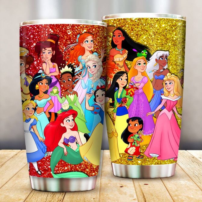 Magical Princess Tumbler With Glitter Finish - Insulated Travel Cup For Kids & Fans - Image 2