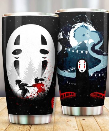 Spirited Away Inspired Tumbler Set - Double Wall Stainless Steel Travel Mugs , Unique Anime Gift