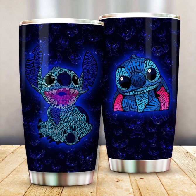 Stitch Themed Insulated Tumbler – 20Oz Stainless Steel Travel Mug With Lid – Cute & Durable Design