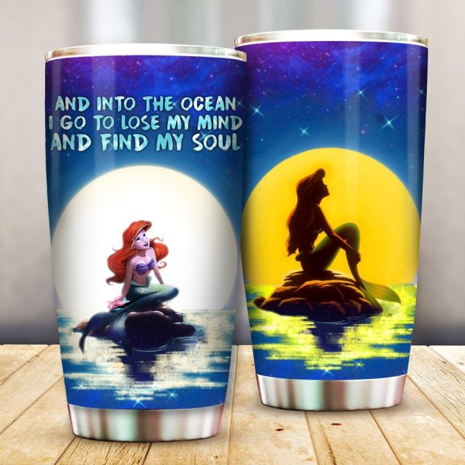 Magical Ocean Mermaid Tumbler - Insulated Travel Mug With Inspirational Quote - Image 2
