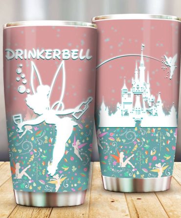Whimsical Drinkerbell Tumbler - Fairy Tale Design, Stainless Steel, 20Oz, Insulated Travel Mug