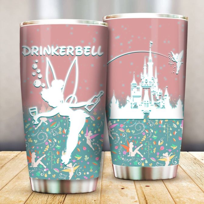 Whimsical Drinkerbell Tumbler - Fairy Tale Design, Stainless Steel, 20Oz, Insulated Travel Mug